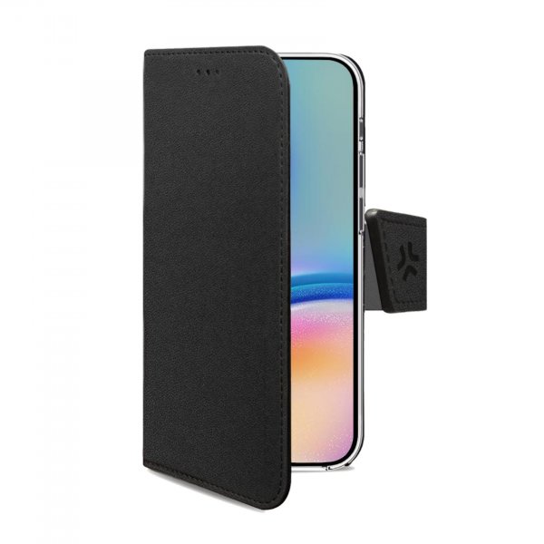 Celly Samsung Galaxy A05s Kotelo Wally Wallet Case Musta