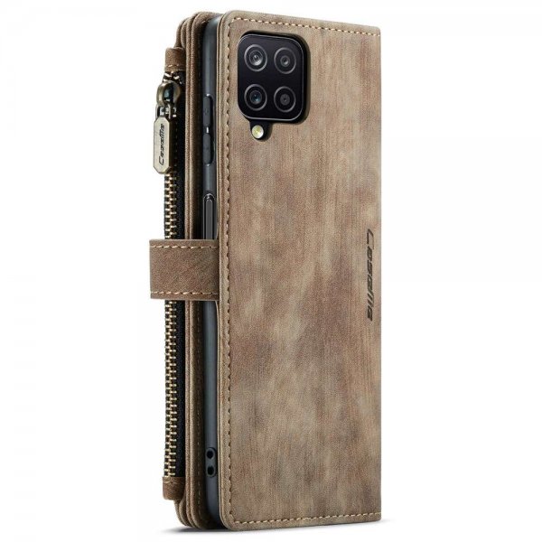 CaseMe Samsung Galaxy A12 suojakotelo C30 Series Ruskea