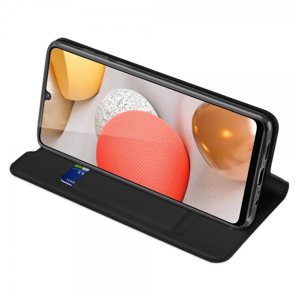 Dux Ducis Samsung Galaxy A12 -suojakotelo, Skin Pro -sarja, musta