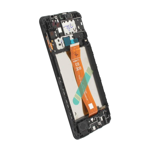 Samsung Galaxy A12 Nacho/A12s Näyttö LCD-paneelilla Alkuperäinen - Musta