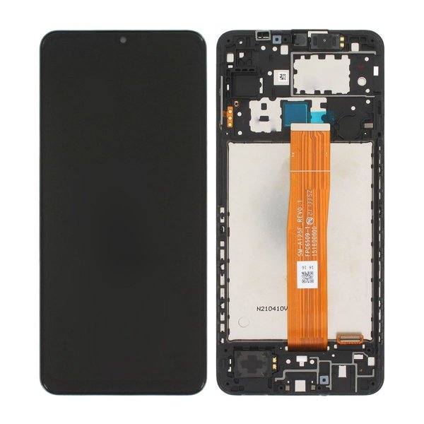 Samsung Galaxy A12 näyttö LCD-paneelilla, alkuperäinen - Musta