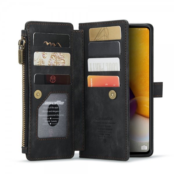 CaseMe Samsung Galaxy A13 4G C30-sarjan suojakotelo, musta