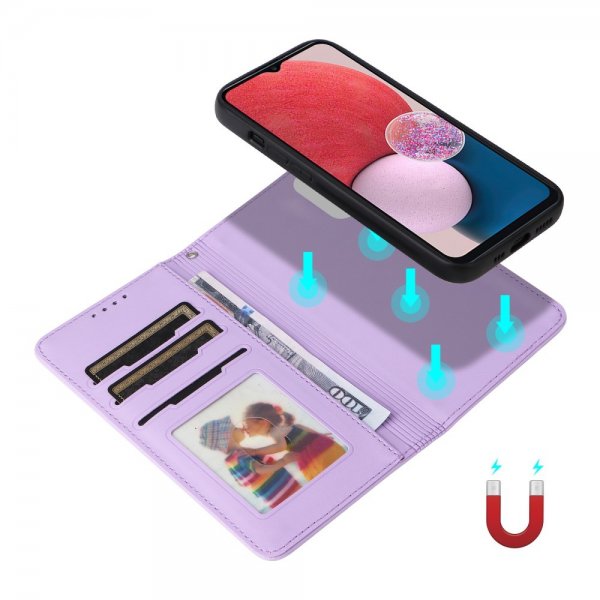 Betopnice Samsung Galaxy A13 4G Kotelo irrotettavalla kuorella 005 Violetti