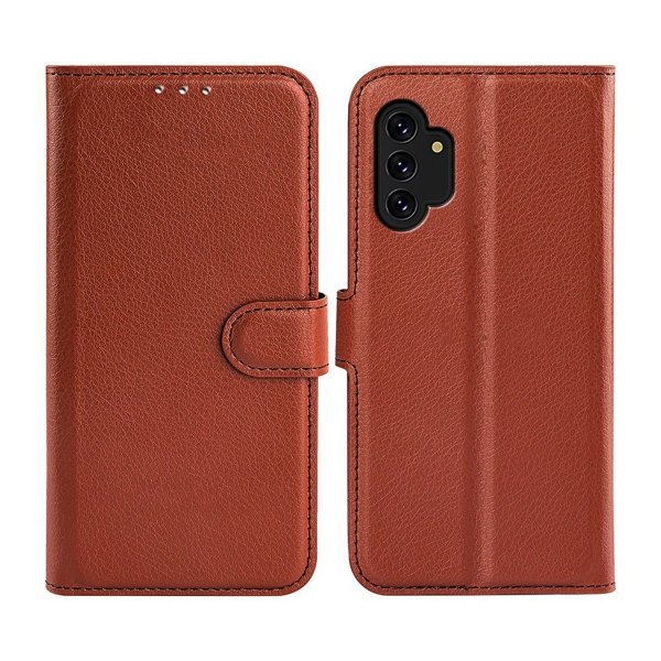Samsung Galaxy A13 4G Kotelo Jalustalla Ruskea
