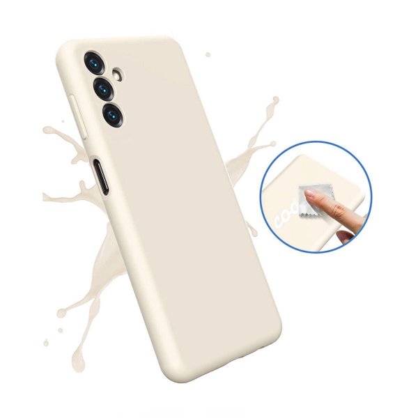 Rvelon Samsung Galaxy A13 4G Suojakuori Silikoni Beige