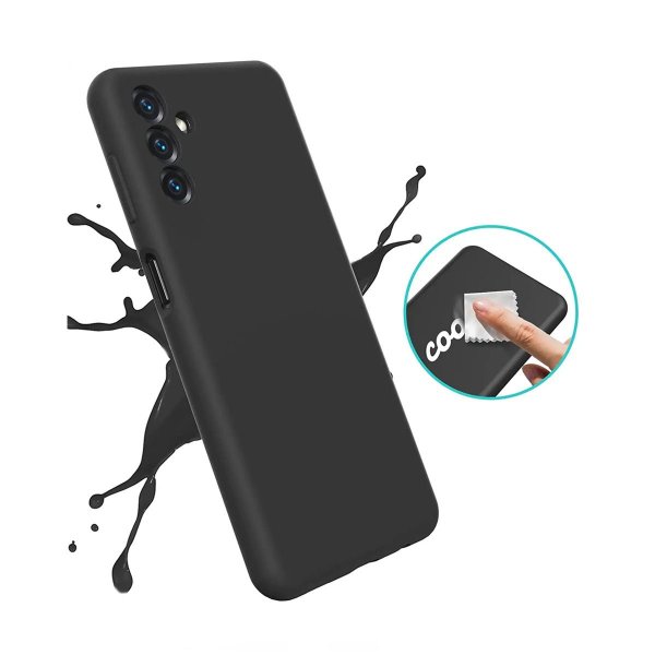 Rvelon Samsung Galaxy A13 4G Suojakuori Silikoni Musta