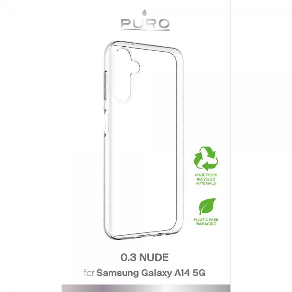 Puro Samsung Galaxy A14 Suojakuori Nude Transparent