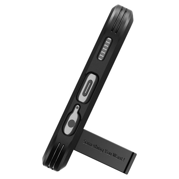 Spigen Samsung Galaxy A14 -kuori, Tough Armor, musta