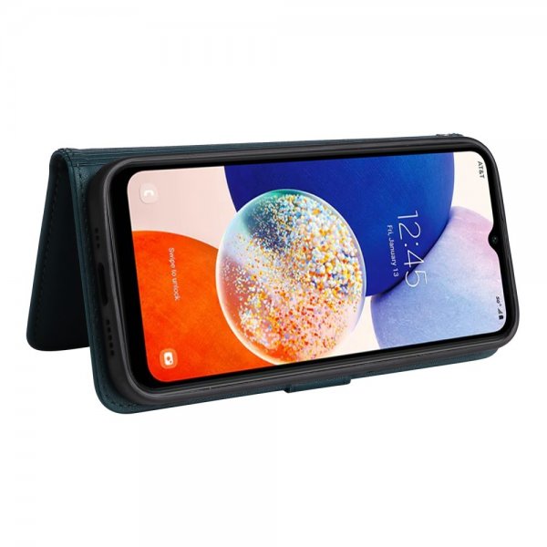Betopnice Samsung Galaxy A14 -kotelo irrotettavalla kuorella 005 Sininen