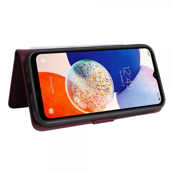 Betopnice Samsung Galaxy A14 -kotelo irrotettavalla kuorella 005 Punainen