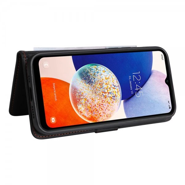 Betopnice Samsung Galaxy A14 -kotelo irrotettavalla kuorella 005 Musta