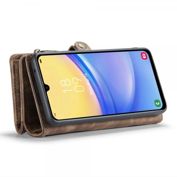 CaseMe Samsung Galaxy A15 Kotelo 008 Series Irrotettava kuori Ruskea