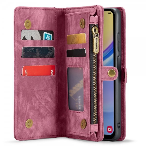 CaseMe Samsung Galaxy A15 Kotelo 008-sarja Irrotettava kuori Punainen