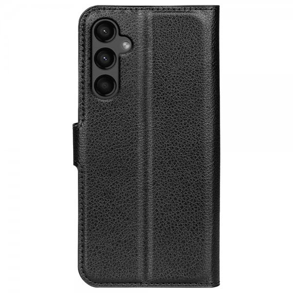 Samsung Galaxy A15 Litsi-nahkakuori Musta