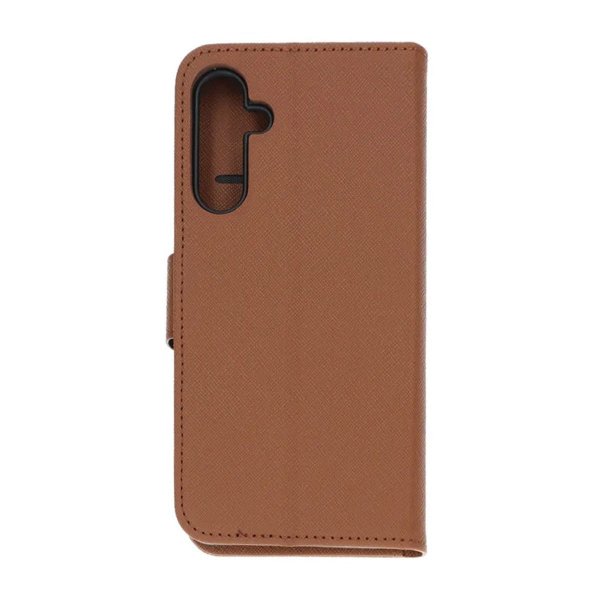 Samsung Galaxy A15 Kotelo jalustalla Ruskea