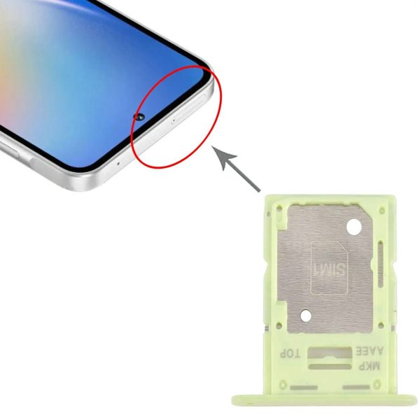 Samsung Galaxy A15 SIM-korttikotelo - Vihreä