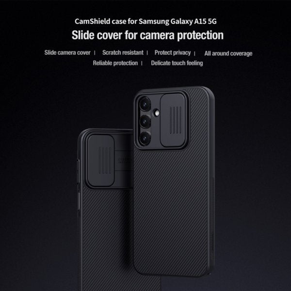 Nillkin Samsung Galaxy A15 Kuori CamShield Musta
