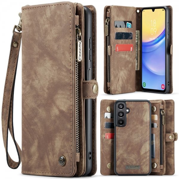 CaseMe Samsung Galaxy A16 -kuoret, 008 Series irrotettava suojakuori, ruskea