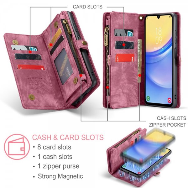 CaseMe Samsung Galaxy A16 -kuori, 008 Series, irrotettava, punainen