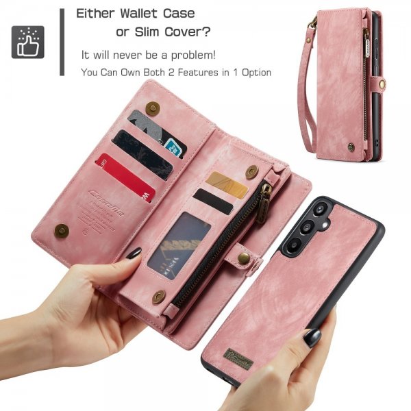 CaseMe Samsung Galaxy A16 Kotelo 008 Series Irrotettava kuori Vaaleanpunainen