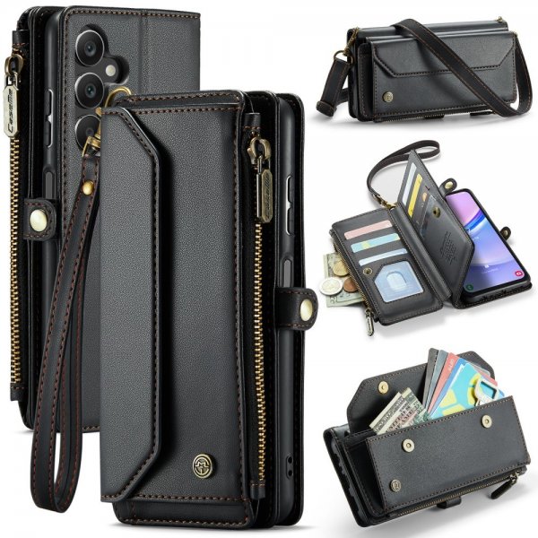 CaseMe Samsung Galaxy A16 Kotelo C36-sarja Musta