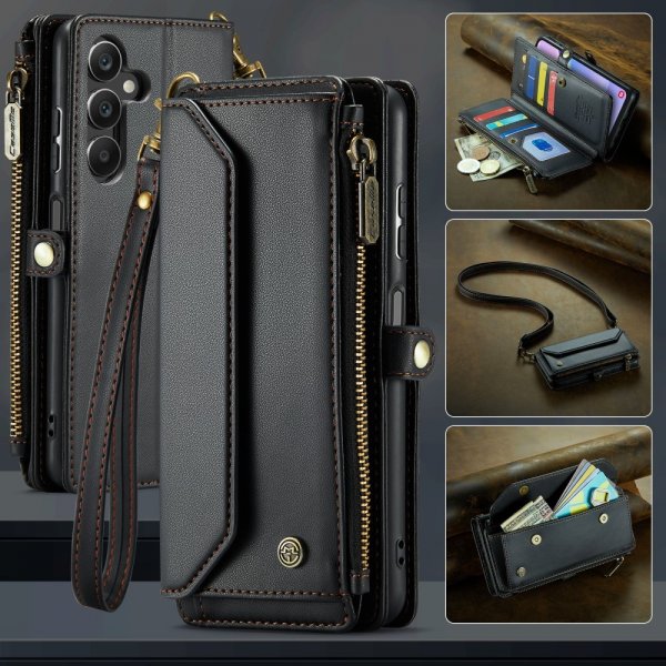 CaseMe Samsung Galaxy A16 Kotelo C36-sarja Musta