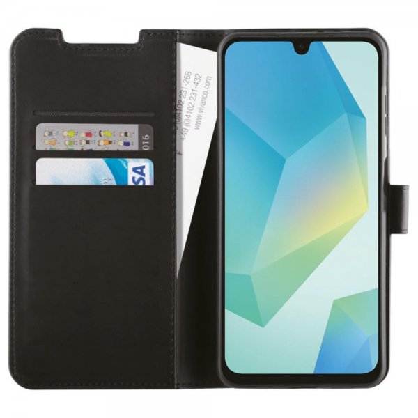 Vivanco Samsung Galaxy A16 Kotelo Classic Wallet Musta