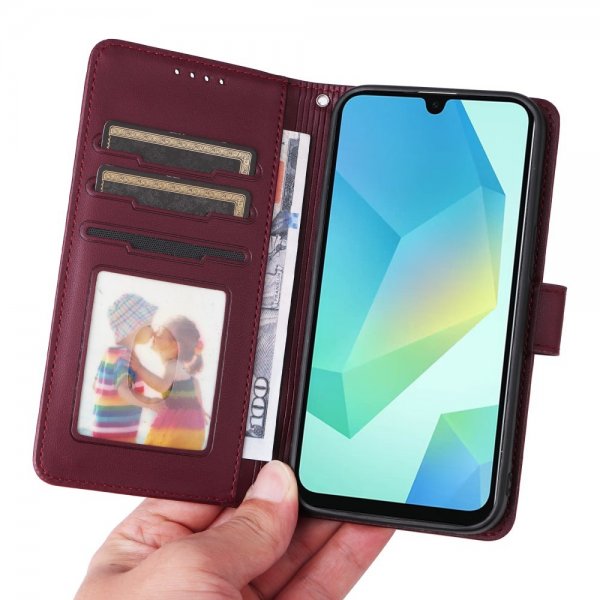 Betopnice Samsung Galaxy A16 Kotelo irrotettavalla kuorella 005 Punainen