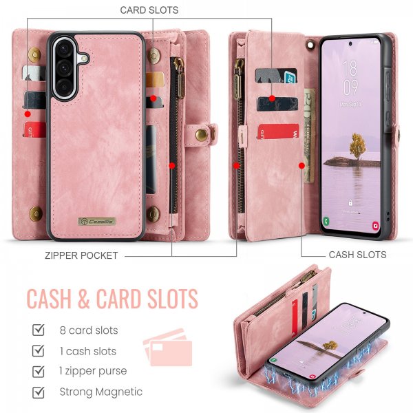 CaseMe Samsung Galaxy A17 suojakotelo 008 Series Irrotettava kuori vaaleanpunainen