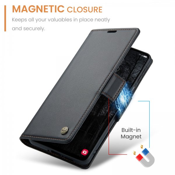 CaseMe Samsung Galaxy A17 -suojakuori, 023 Series, musta