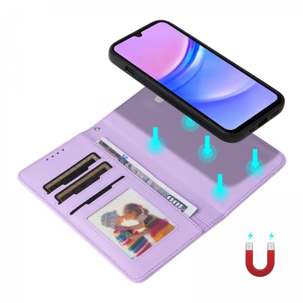 Betopnice Samsung Galaxy A17 Kotelo irrotettavalla kuorella 005 Violetti