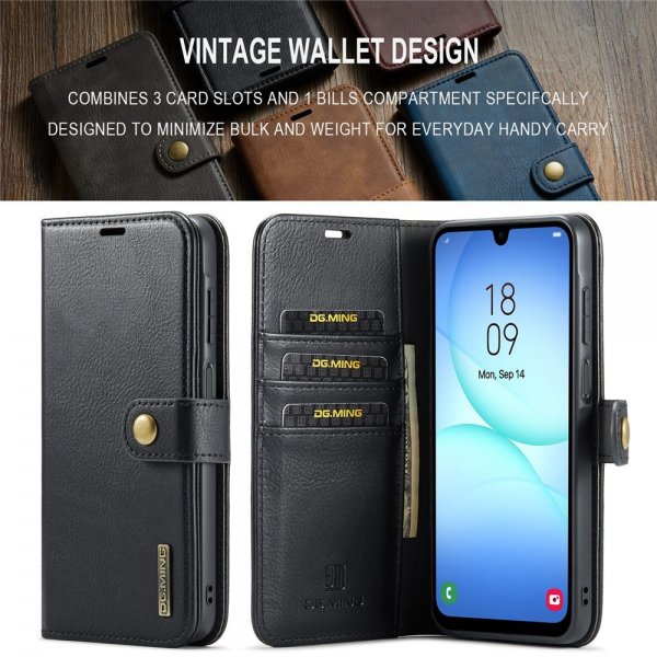 Dg.Ming Samsung Galaxy A17 Kotelo irrotettavalla kuorella Musta
