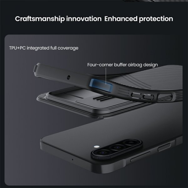 Nillkin Samsung Galaxy A17 CamShield Pro -suojakuori, musta