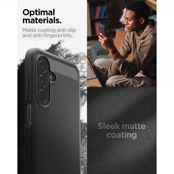 Spigen Samsung Galaxy A17 Kuori Rugged Armor Matte Black