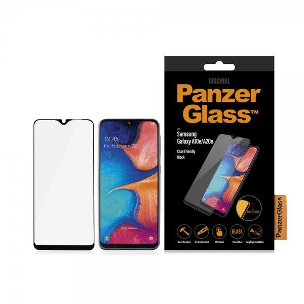 PanzerGlass Samsung Galaxy A20e -näytönsuoja, CaseFriendly, Edge-to-Edge