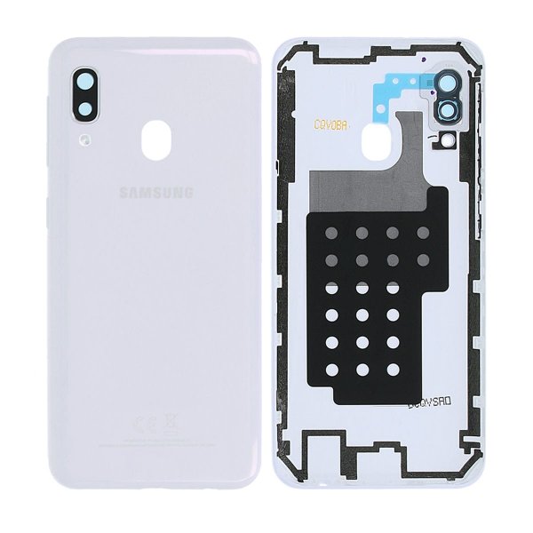 Samsung Galaxy A20e (SM-A202F) Takakansi Alkuperäinen - Valkoinen