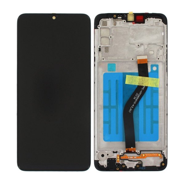 Samsung Galaxy A20s -näyttö LCD-paneelilla, alkuperäinen - musta