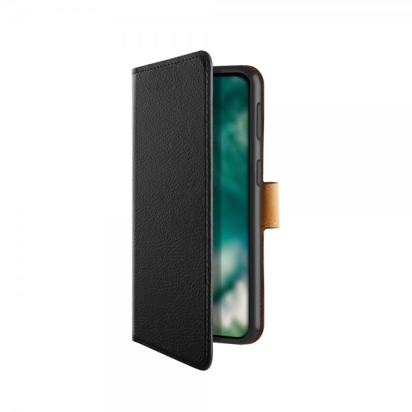 Xqisit Samsung Galaxy A21s -suojakotelo, Slim Wallet Selection, musta