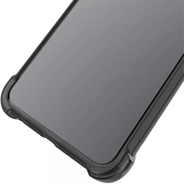 Imak Samsung Galaxy A22 4G -iskunkestävä läpinäkyvä kotelo, musta