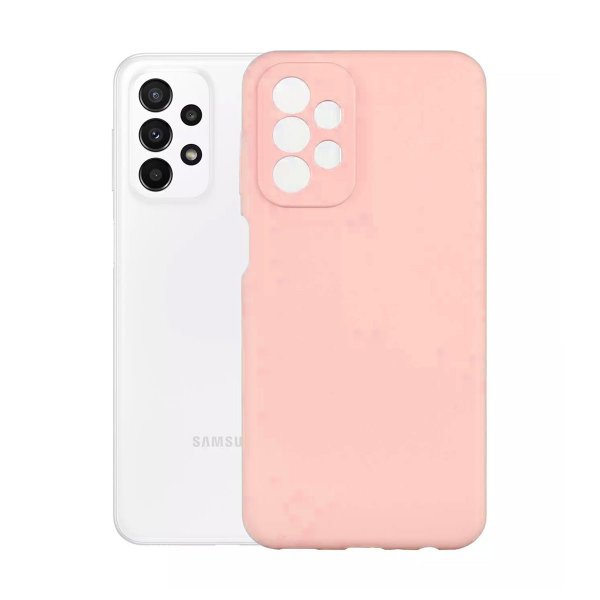 Samsung Galaxy A23 5G Silikonikuori Vaaleanpunainen