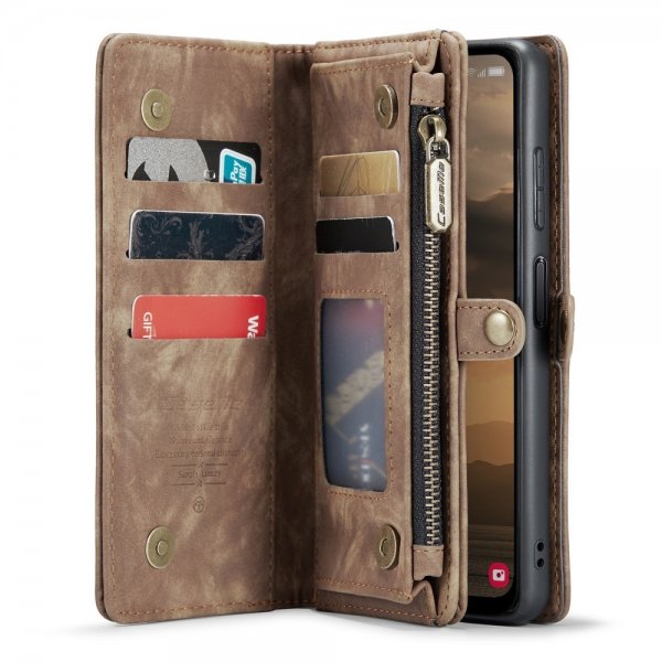 CaseMe Samsung Galaxy A25 suojakotelo 008 Series Irrotettava kuori Ruskea