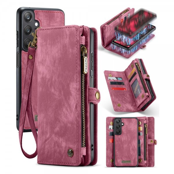 CaseMe Samsung Galaxy A25 -suojakotelo 008 Series Irrotettava kuori, punainen