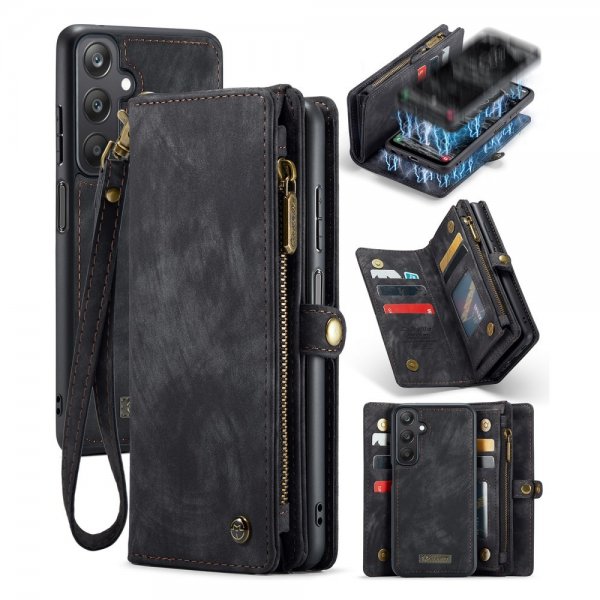 CaseMe Samsung Galaxy A25 -kotelo 008 Series Irrotettava kuori musta