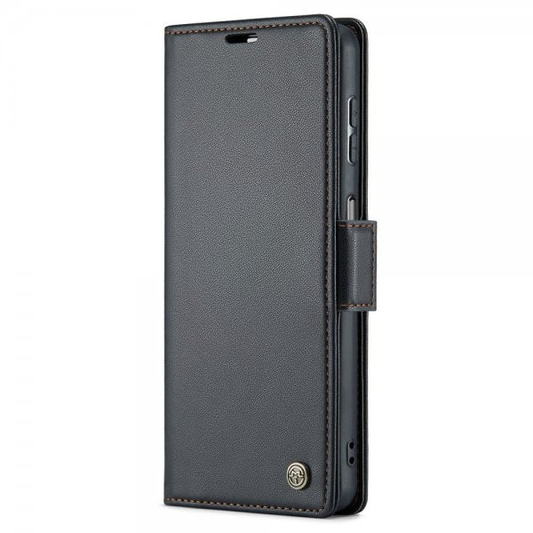 CaseMe Samsung Galaxy A25 -kotelo, 023-sarja, musta