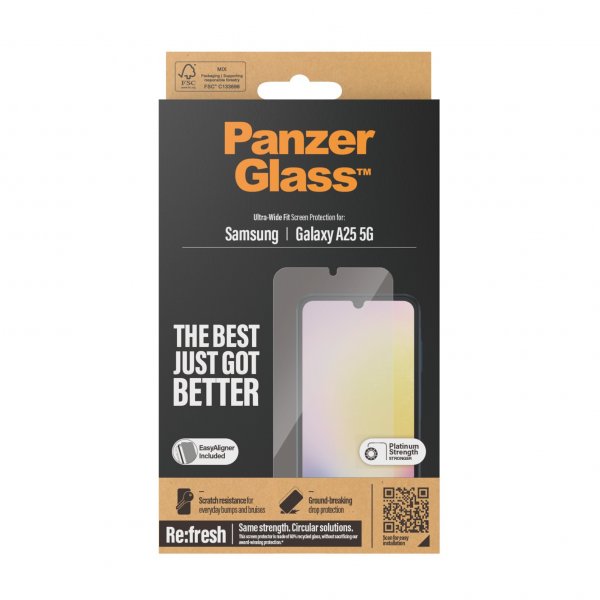 PanzerGlass Samsung Galaxy A25 Ultra-Wide Fit -näytönsuoja