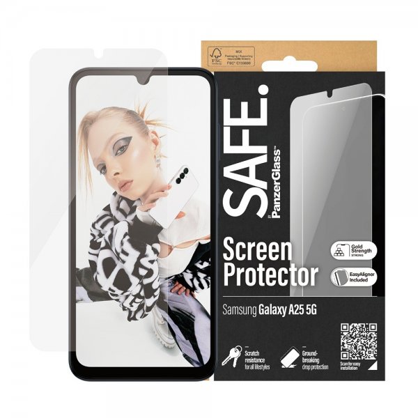 SAFE by PanzerGlass Samsung Galaxy A25 näytönsuoja Ultra-Wide Fit EasyAligner