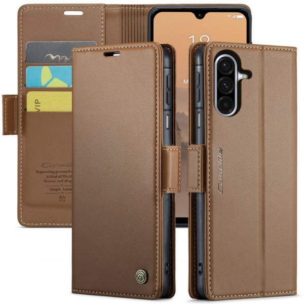 CaseMe Samsung Galaxy A26 Kotelo 023 Sarja Ruskea