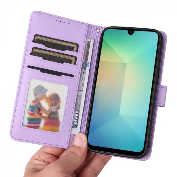 Betopnice Samsung Galaxy A26 Kotelo irrotettavalla kuorella 005 Violetti