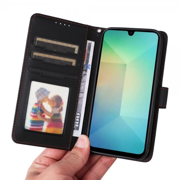 Betopnice Samsung Galaxy A26 Kotelo Irrotettavalla Kuorella 005 Musta