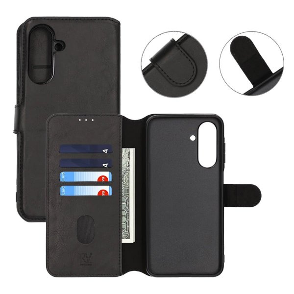 Rvelon Samsung Galaxy A26 Kotelo Magneettinen Irrotettava Kuori Musta